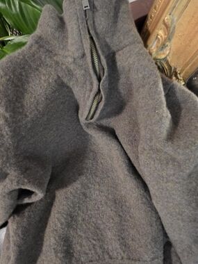 Christian Lacroix Brown Wool Half-Zip Sweater